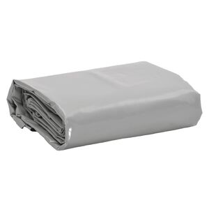 vidaXL brezenta pārklājs, pelēks, 2x3 m, 650 g/m&sup2;