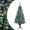 vidaXL Mākslīgā Ziemassvētku eglīte su 150 LED ar statīvu Zaļa 150 cm