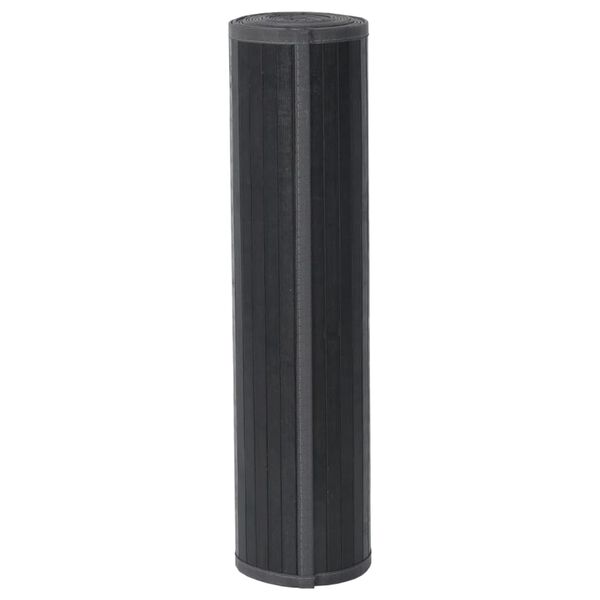 vidaXL paklājs, taisnstūra forma, pelēks, 70x200 cm, bambuss