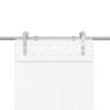 vidaXL bīdāmo durvju sistēma, 200 cm, nerūsējošs tērauds