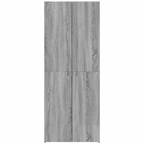 vidaXL failu skapis pelēks Sonoma 60x32x153 cm Engineered Wood