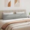 vidaXL Dīvāna spilveni 2 pcs Gai&scaron;i pelēks 200 x 40 cm audums