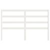 vidaXL gultas galvgalis, balts, 146x4x100 cm, priedes masīvkoks