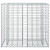 vidaXL Gabions pacelta gulta Sudraba 90 x 50 x 80 cm Cinkots tērauds