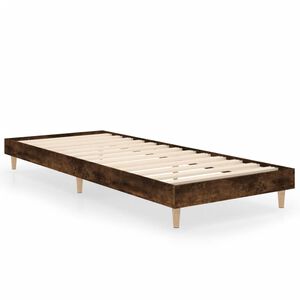 vidaXL gulta bez matrača, ozolkoka, 75x190 cm, inženierijas koks
