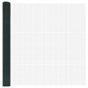 vidaXL Metinātās stieples žogs 1000 x 160 cm Zaļa