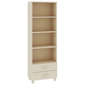 vidaXL augstais skapis HAMAR, medus brūns, 60x35x180 cm, priedes koks