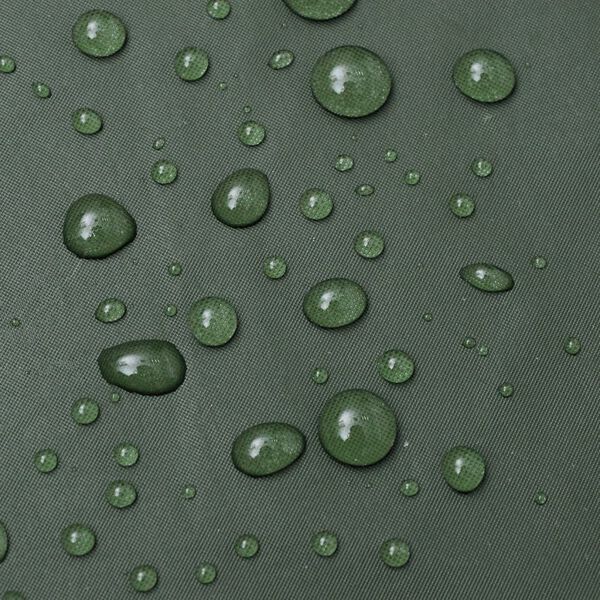 vidaXL Llietusmētelis ar kapuci, gar&scaron;, M, ūdensnecaurlaidīgs, zaļ&scaron;