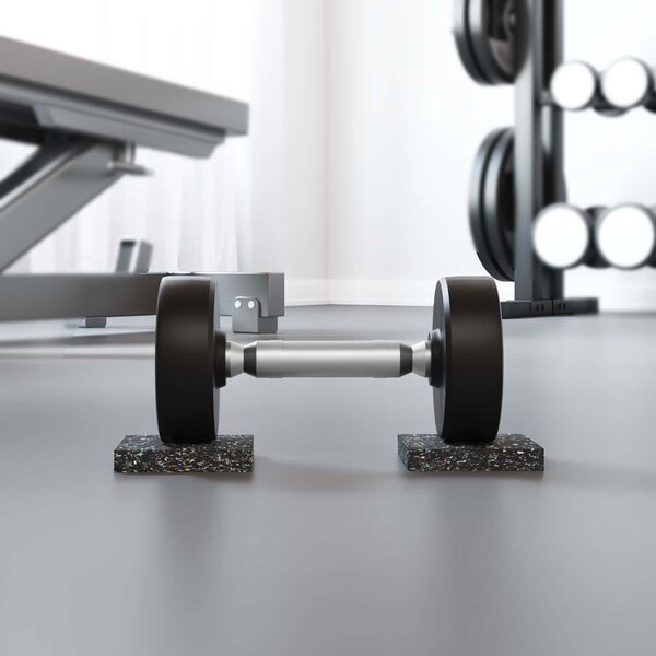 vidaXL Gumijas rullis Melna Gumija