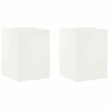 vidaXL Augu statīvs 2 pcs Balts 30 x 30 x 40 cm Tērauds