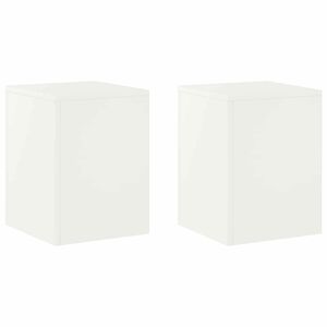 vidaXL Augu statīvs 2 pcs Balts 30 x 30 x 40 cm Tērauds