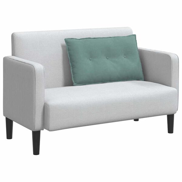 vidaXL Atpakaļ spilvens Jūras zaļa 80 x 50 cm Korduroja audums