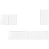 vidaXL Televizora sienas skapja komplekts 4 pcs Inženierijas koks