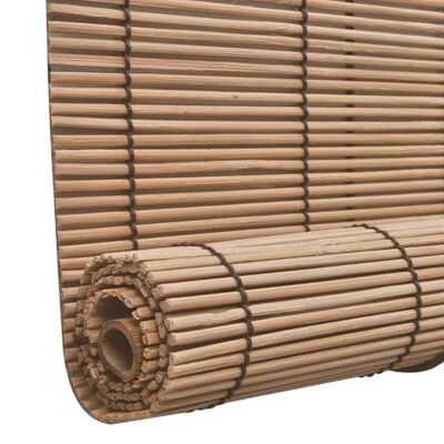vidaXL ruļļu žalūzija, 80x220 cm, brūns bambuss
