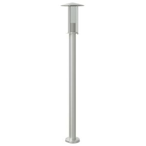 vidaXL āra zemes lampa, sudrabaina, 100 cm, nerūsējo&scaron;s tērauds