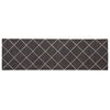 vidaXL Virtuves paklājs Antracīta rūtainais 150 x 45 cm 100% poliamīds