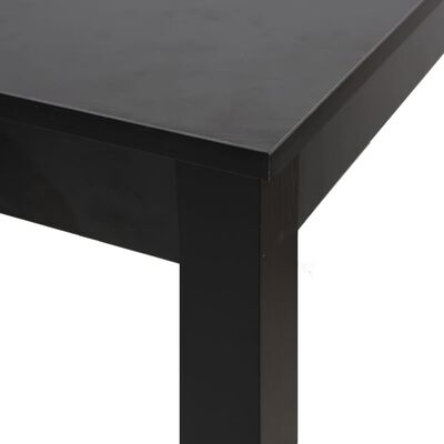 vidaXL bāra galds, 115x55x107 cm, melns MDF