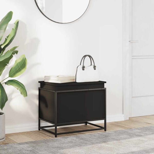 vidaXL uzglabā&scaron;anas kaste ar vāku, 60x40x51,5 cm, inženierijas koks