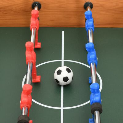 vidaXL mini galda futbols, kļavas koka krāsa, 69x37x62 cm