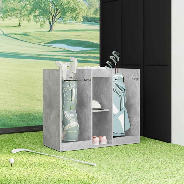 vidaXL Golfu skapis Vienkrāsains Betona pelēks 102 x 45 x 85,5 cm