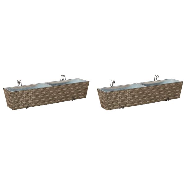 vidaXL Margas Metāls