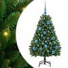 vidaXL Mākslīgā Ziemassvētku eglīte 120 cm 150 LED Silti balts Zaļa