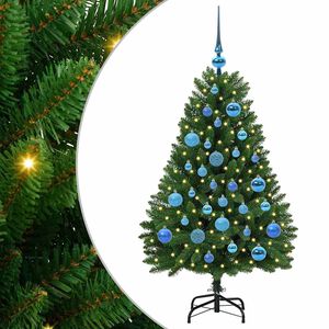 vidaXL Mākslīgā Ziemassvētku eglīte 120 cm 150 LED Silti balts Zaļa