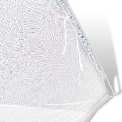 vidaXL telts, 200x120x130 cm, stiklšķiedra, balta