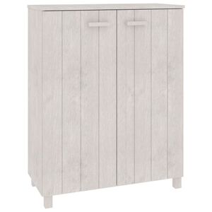 vidaXL apavu skapis HAMAR, balts, 85x40x108 cm, priedes koks