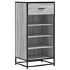 vidaXL apavu plaukts pelēks Sonoma 48x38x97,5 cm inženierijas koks