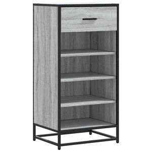 vidaXL apavu plaukts pelēks Sonoma 48x38x97,5 cm inženierijas koks