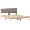 vidaXL Gultas rāmis Braun un taupe 180 x 200 cm Priedes masīvkoks