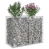 vidaXL Gabions pacelta gulta Sudraba 100 x 50 x 80 cm Cinkots tērauds