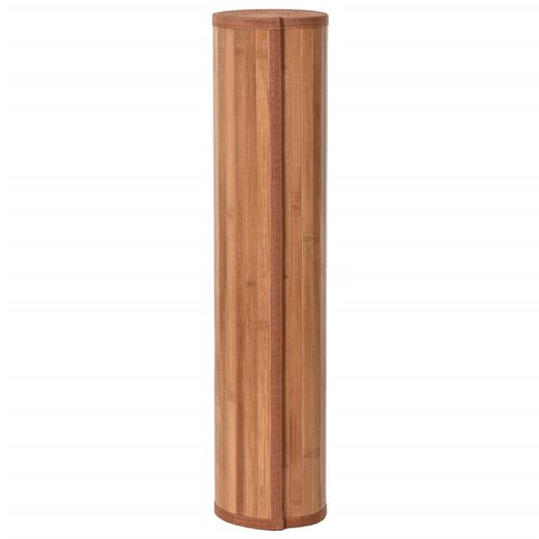 vidaXL paklājs, taisnstūra forma, dabīga krāsa, 60x200 cm, bambuss
