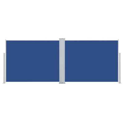 vidaXL izvelkams sānu aizslietnis, zils, 140x1000 cm