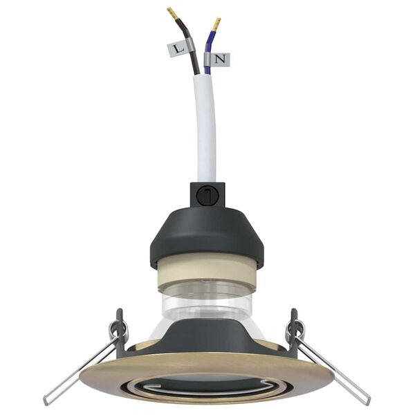 vidaXL Prožektors 6 pcs Misiņ&scaron; 9 x 9 x 2.5 cm Metāla