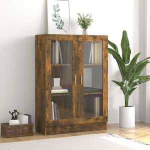 vidaXL vitrīnas skapis, ozolkoka, 82,5x30,5x115 cm, inženierijas koks