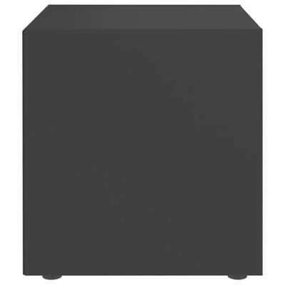 vidaXL TV plaukts, pelēks, 37x35x37 cm, skaidu plāksne