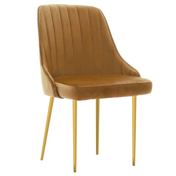 vidaXL virtuves krēsli, 4 gab., brūns samts