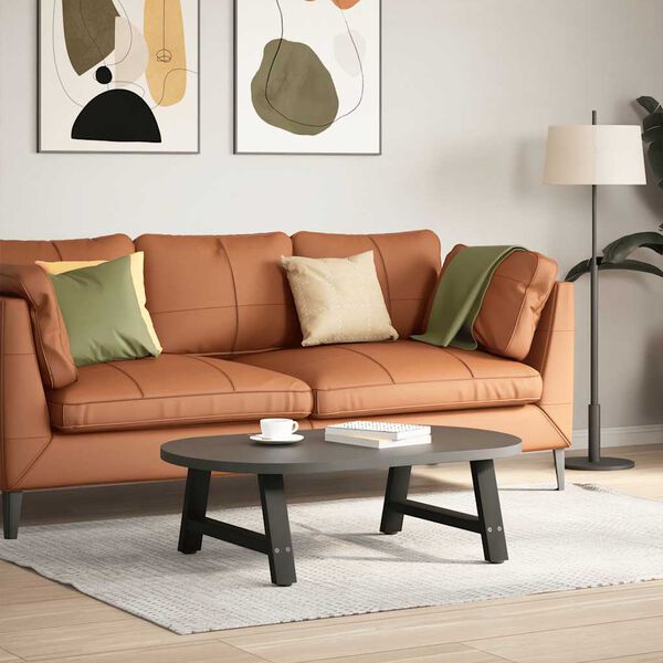 vidaXL kafijas galdiņa kājas, 2 gab., A-veida, melnas, 60x(30-31) cm, tērauds