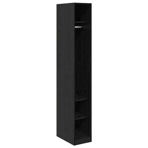 vidaXL Skapis Melns ozolkoks 30 x 50 x 200 cm