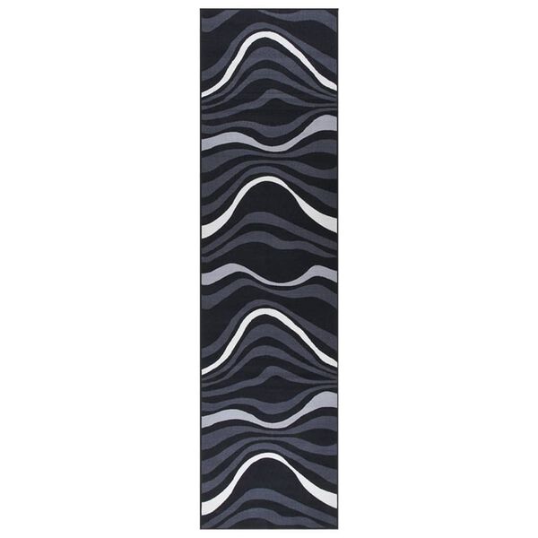 vidaXL paklāja celiņ&scaron;, melns, 80x350 cm