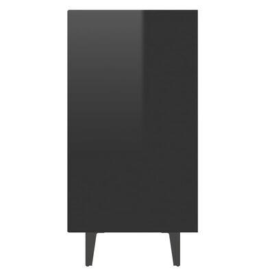 vidaXL kumode, 103,5x35x70 cm, spīdīgi melna, kokskaidu plātne