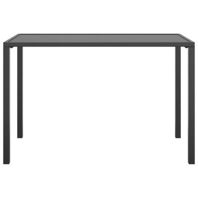 vidaXL dārza galds, antracītpelēks, 110x54x70 cm, tērauds