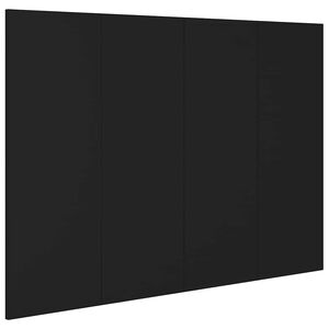 vidaXL gultas galvgalis, melns, 120x1,5x80 cm, inženierijas koks