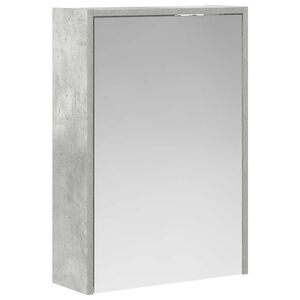 vidaXL Vannas istabas spoguļu skapis Betona pelēks 43 x 16 x 62.5 cm