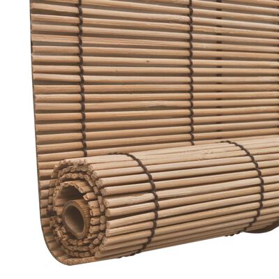 vidaXL ruļļu žalūzija, 150x160 cm, brūns bambuss