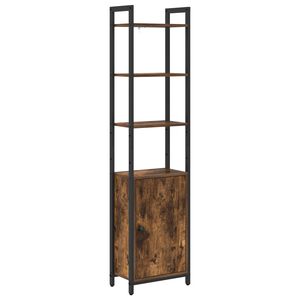 vidaXL Grāmatplaukts 6 līmeņi 40 x 24 x 161 cm Inženierijas koks