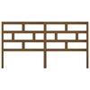 vidaXL gultas galvgalis, medus brūns, 186x4x100 cm, priedes masīvkoks