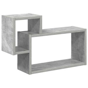 vidaXL Sienas plaukts Pie sienas Betona pelēks 55 x 15 x 35 cm